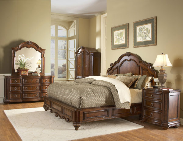 Worcester Master Bedroom Set with Low Profile Bed