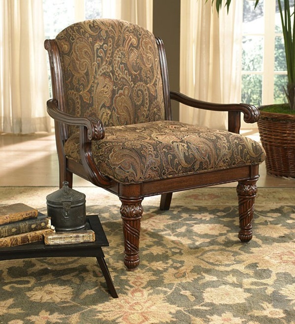 Macon Wood Trim Sofa Set