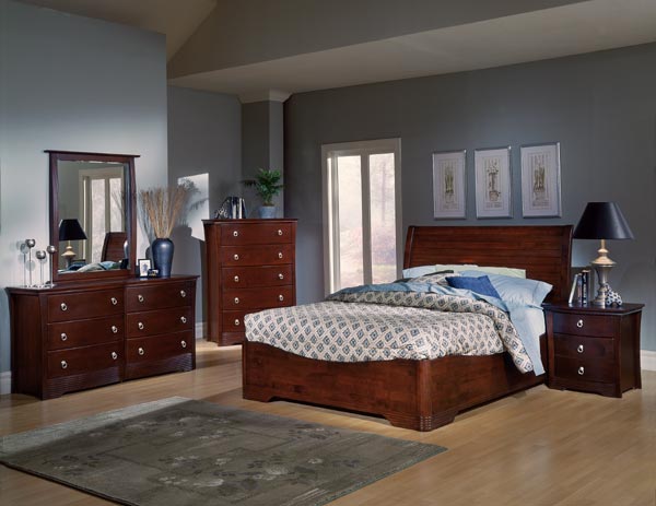 Syracuse Bedroom Set with Low Profile Bed