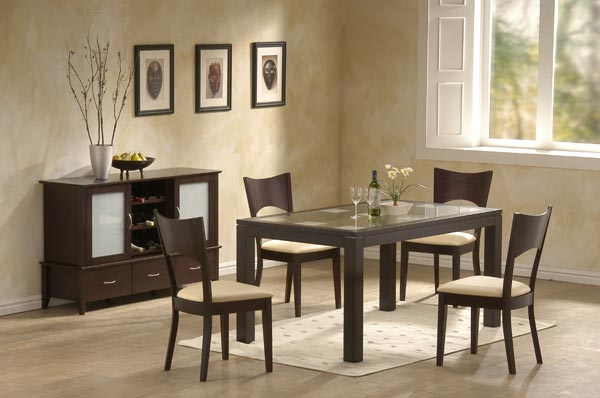 Moreno Contemporary Dining Room Set with Server