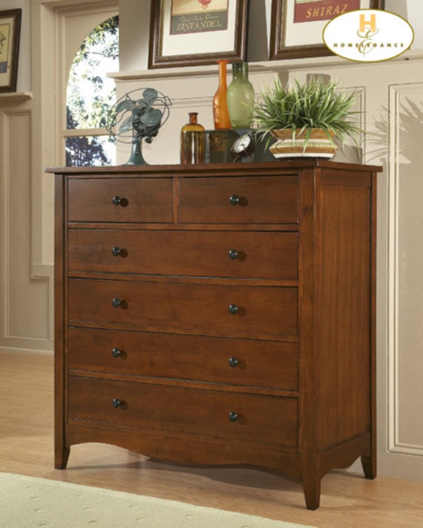 Hampton Cherry Bedroom Furniture Set with Sleigh Bed