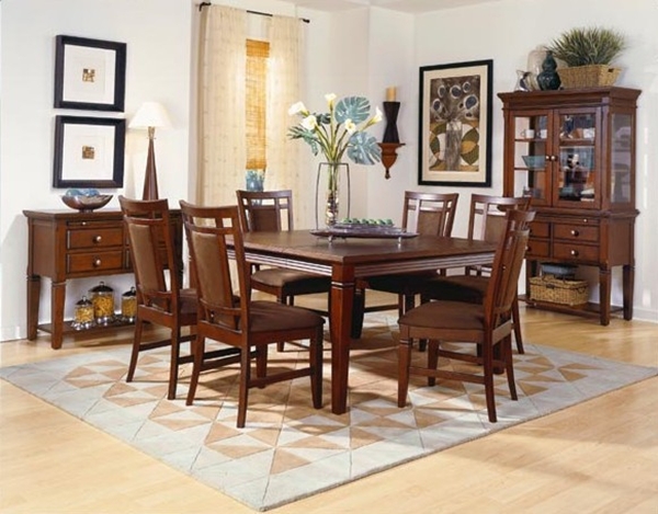 Richland Casual Square Dining Room Table Set