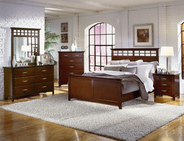 Rockford Casual Cherry Bedroom Set