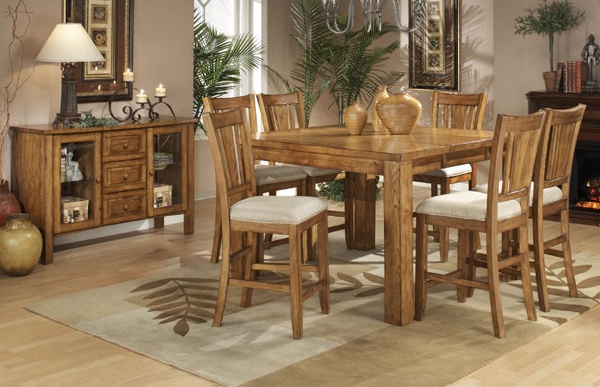 Scottsdale Natural Oak Pub Table Set