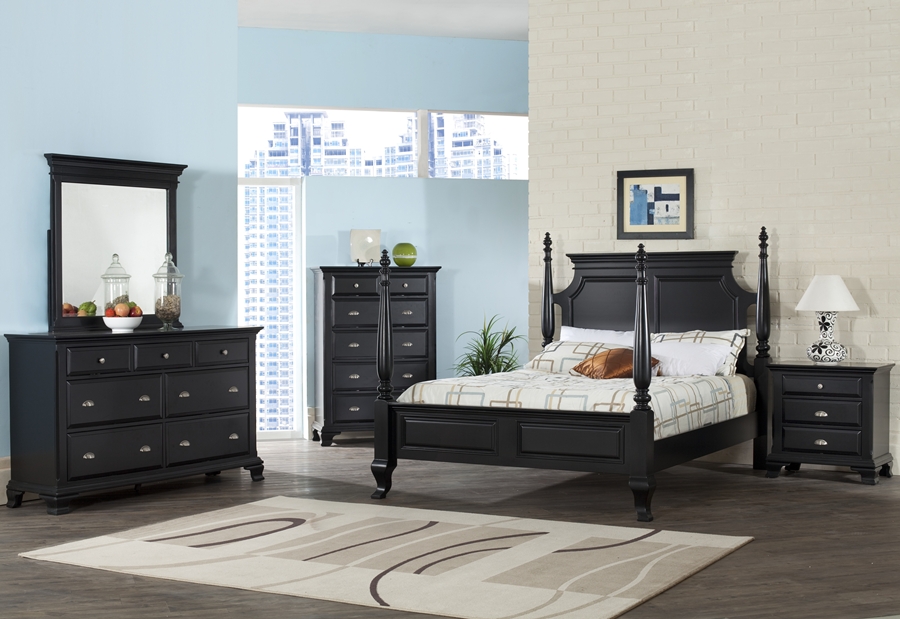 Canton Black Bedroom Set