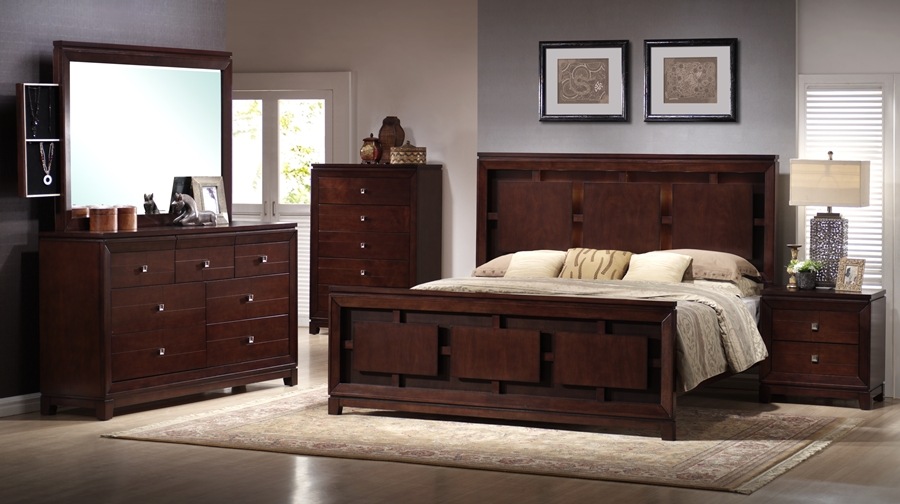 London Bedroom Set with Lighted Headboard