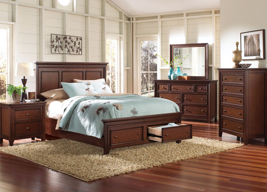 Oak Creek Bedroom Set with Storage Bed