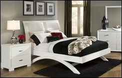 Ashland White Contemporary Bedroom Set