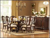 Perry 72" Round Dining Table Set