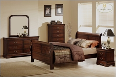 Spokane Traditional Bedroom Set with Sleigh Bed