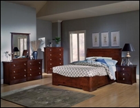 Syracuse Bedroom Set with Low Profile Bed