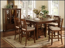 Sophia Mission Oak Pub Table Set
