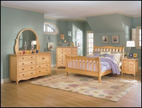 Hampton Maple Bedroom Furniture Set with Sleigh Bed