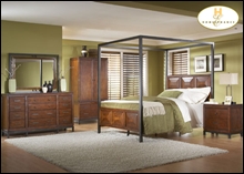 Newark Contemporary Bedroom Set with Canopy Bed