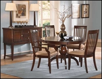 Cincinnati Round Dining Room Table Set in Cherry
