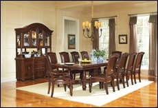 Gable Formal Cherry Dining Room Table Set