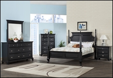 Canton Black Bedroom Set