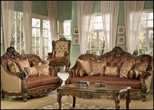 Glendora Leather Formal Living Room Set