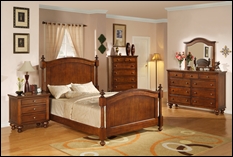 Ralston Dark Oak Bedroom Set