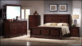 London Bedroom Set with Lighted Headboard