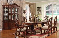 Turnbridge Formal Cherry Dining Room Set with Pedestal Table