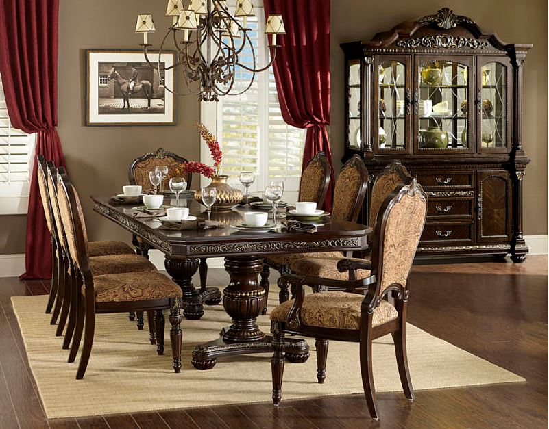 643653 Liverpool Formal Dining Room Set Von Furniture Free shipping