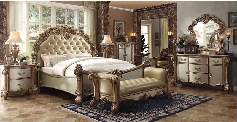 Walther Bedroom Set in Gold