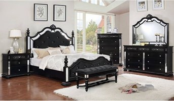 Sadao Bedroom Set in Black
